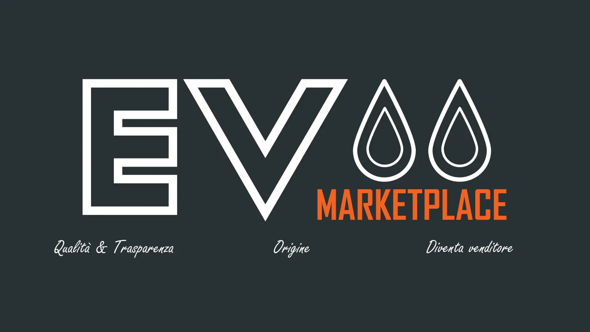 Brand identity visiva EVOO Marketplace — logo e palette colori